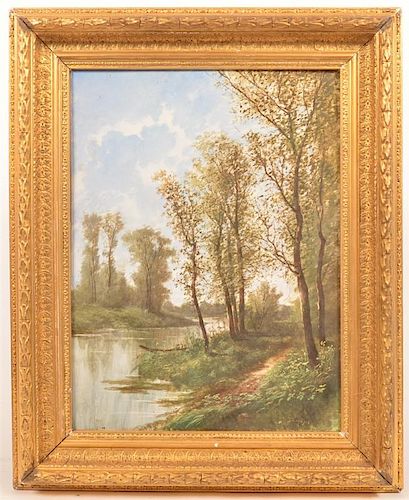 19TH CENTURY LANDSCAPE PAINTING 39be58