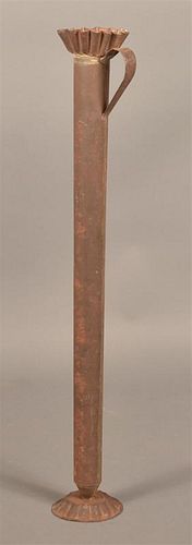 LARGE 19TH CENTURY TIN SINGLE TUBE