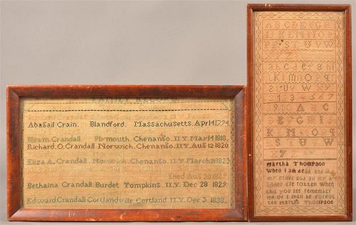 NEEDLEWORK FAMILY RECORD AND SAMPLER Needlework 39bf7d