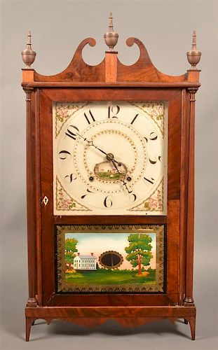 SILAS HOADLEY, PLYMOUTH, CT, CLOCK.Silas