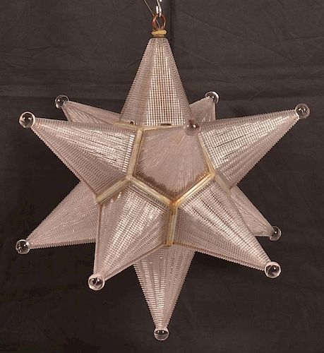 VINTAGE MORAVIAN STAR HANGING LIGHT Vintage 39c071