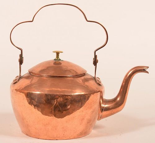 AMERICAN 19TH CENTURY COPPER TEA