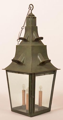 JERRY MARTIN TIN HANGING LANTERN.Jerry