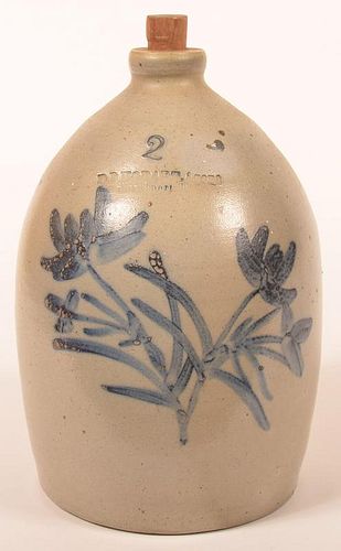 D.P. HOBART 2 GAL. FLORAL DEC. STONEWARE