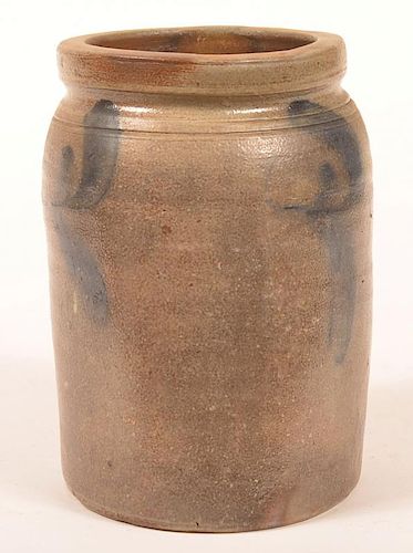 19TH CENT. STONEWARE CAKE CROCK