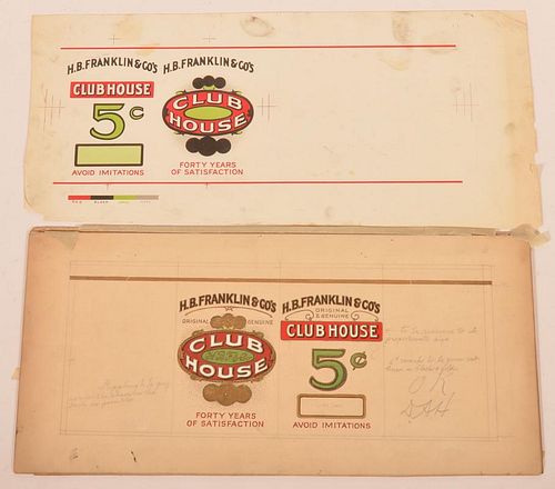 SCARCE CLUB HOUSE 5 CIGAR ORIGINAL 39c0e3