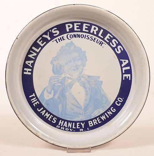 HANLEYS PEERLESS ALE PORCELAIN TRAY.Hanleys