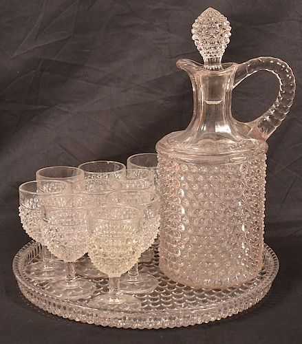 COLORLESS HOBNAIL GLASS TWELVE 39c188