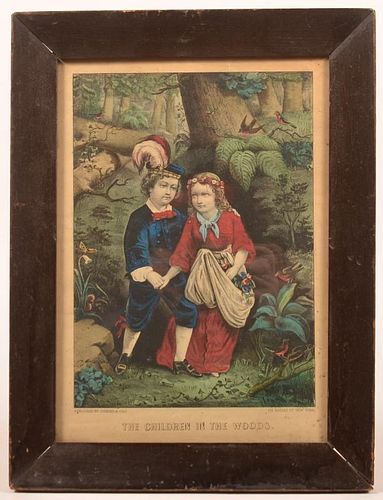 CURRIER & IVES THE CHILDREN IN THE