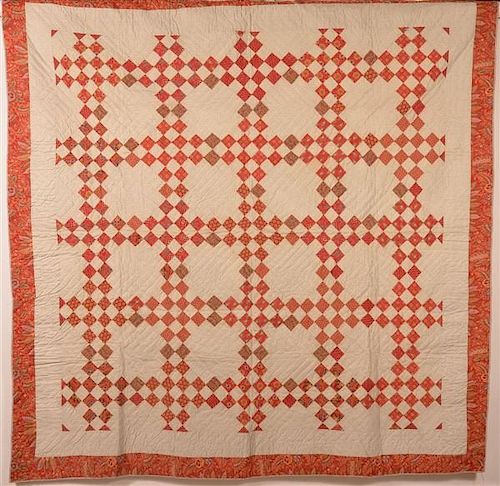 ANTIQUE DIAMOND BLOCK PATTERN PATCHWORK 39c21b