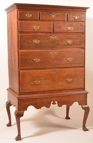 PA CHIPPENDALE WALNUT CHEST ON 39c289