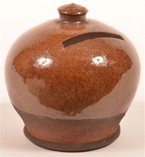 GLAZED REDWARE DOME FORM STILL 39c299