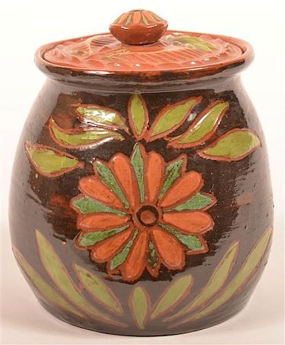 CONTEMPORARY REDWARE JAR ATTRIBUTED 39c2aa