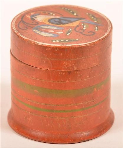 WOOD POLYCHROME DECORATED SPICE