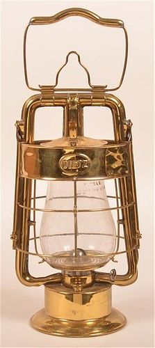 DIETZ BRASS FIREMAN'S LANTERN.Dietz