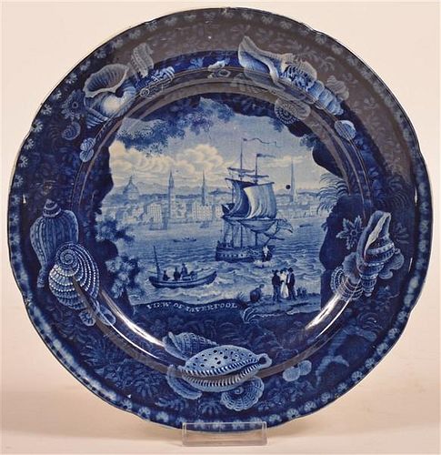 STAFFORDSHIRE CHINA BLUE TRANSFER 39c3b4