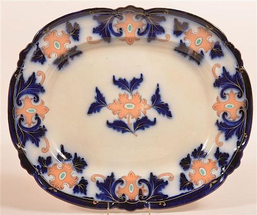 EARLY FLOW BLUE STAFFORDSHIRE CHINA