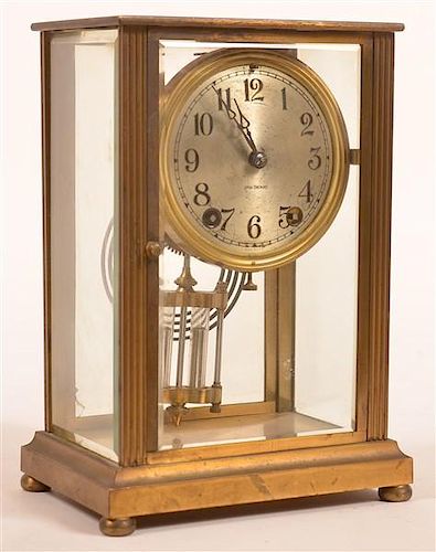 SETH THOMAS BRASS CASE CARRIAGE CLOCK.Seth