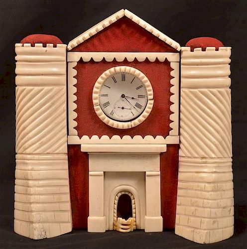 IVORY CLOCK TOWER WITH EARLY POCKET