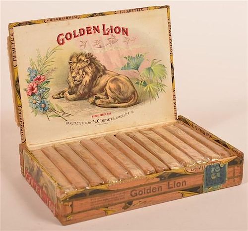 H.C. DEMUTH, LANCASTER GOLDEN LION CIGAR