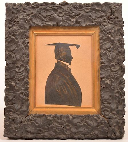 SILHOUETTE OF A YOUNG MAN ATTRIBUTED