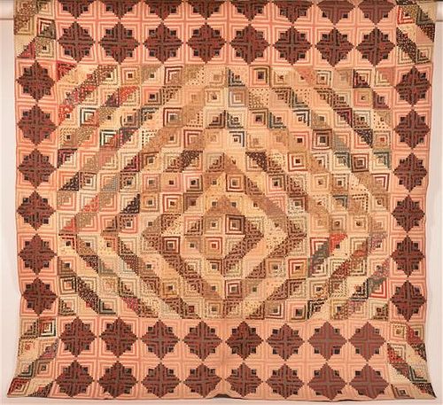 ANTIQUE GEOMETRIC PATTERN PATCHWORK