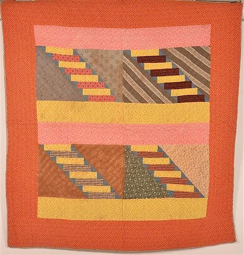 ANTIQUE GEOMETRIC PATTERN PATCHWORK