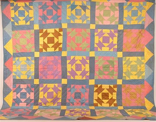 GEOMETRIC BLOCK PATTERN PATCHWORK