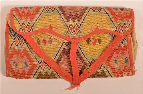 EARLY 19TH CENTURY FLAME STITCH