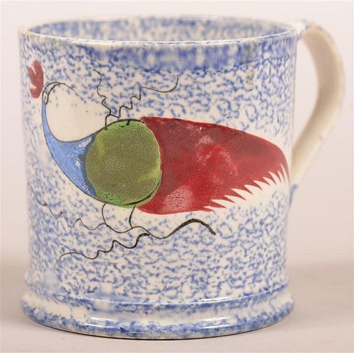 BLUE SPATTER PEAFOWL PATTERN CHINA 39c55f