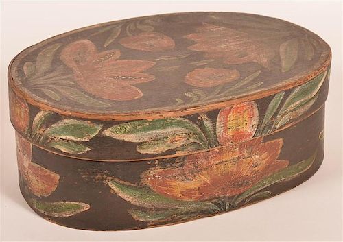 POLYCHROME DECORATED BENTWOOD RIBBON