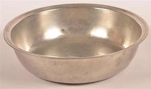 PHILADELPHIA LOVE PEWTER BASIN Early 39c5e6