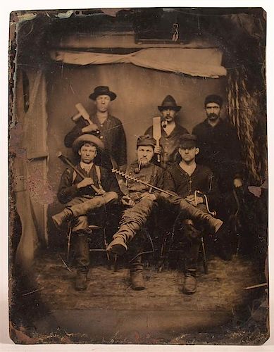 TIN TYPE PHOTOGRAPH MEN WITH 39c5ee