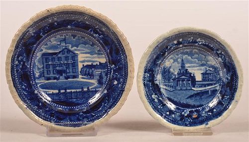 TWO HISTORICAL STAFFORDSHIRE BLUE 39c651