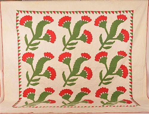 RED AND GREEN APPLIQUE PATCHWORK 39c6be