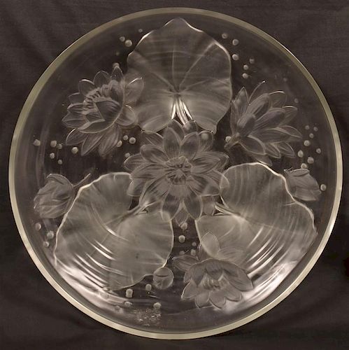 VERLYE FROSTED GLASS WATER LILY 39c786