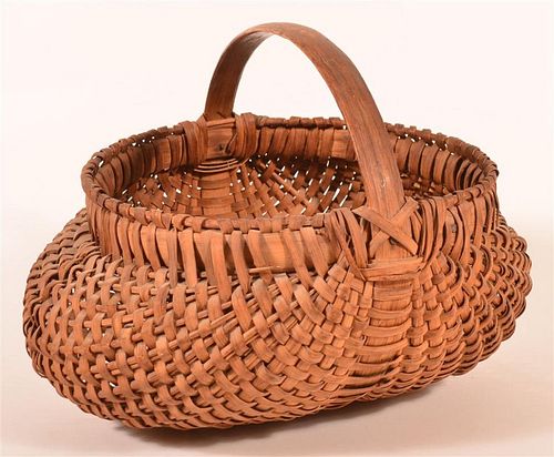 PENNSYLVANIA OAK SPLINT FIELD BASKET.Pennsylvania