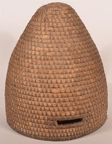 19TH C LARGE RYE STRAW BEE SKEP19th 39c7ee