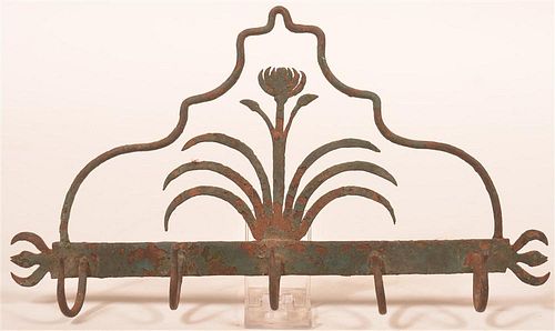 19TH CENTURY WROUGHT IRON WALL 39c824