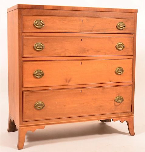 PA HEPPLEWHITE CHERRY CHEST OF 39c877