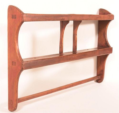 SOFTWOOD HANGING SHELF WITH SPOON