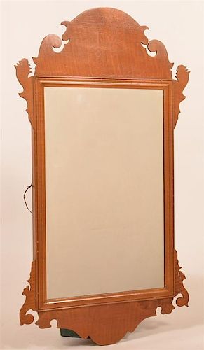 CHIPPENDALE STYLE TIGER MAPLE MIRROR Chippendale 39c89f