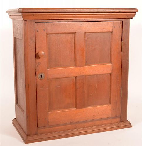 19TH C WALNUT ONE DOOR HANGING 39c8ad