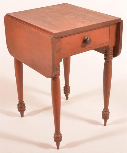 19TH C PA ONE DRAWER WORK STAND19th 39c8db