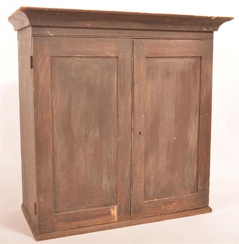 19TH C PINE TWO DOOR HANGING CUPBOARD19th 39c8dc