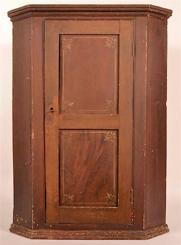 19TH C PANELED HANGING ONE DOOR 39c8ea