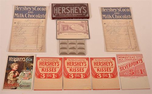 LOT OF EARLY 1900S HERSHEY CHOCOLATE 39c95c