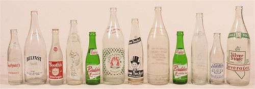 LOT OF 12 VINTAGE PAINTED LABEL