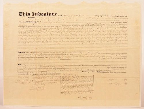 PRINTED AND HAND WRITTEN INDENTURE 39c9af
