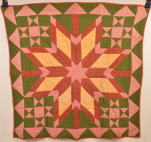 ANTIQUE PATCHWORK CRIB QUILT Antique 39ca0c